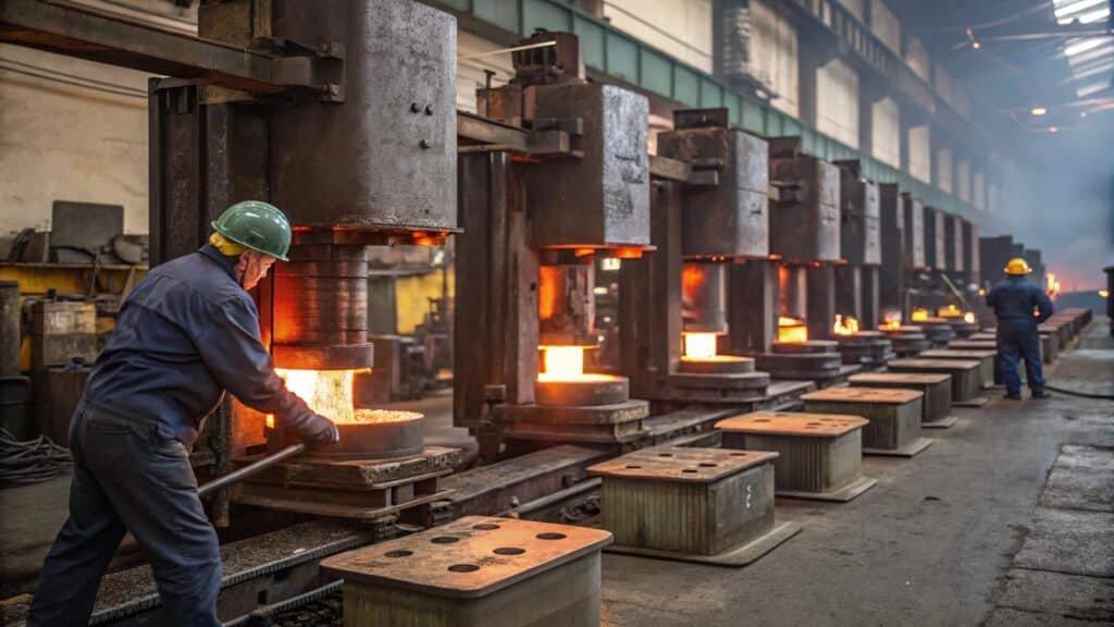 alt with keywords: overview of aluminum forging process steps